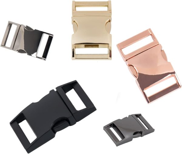 Paracord Bracelet Metal Buckles Release Replacement Backpack 1inch 6 Pack Heavy Duty Quick Side Release Buckle - Image 2