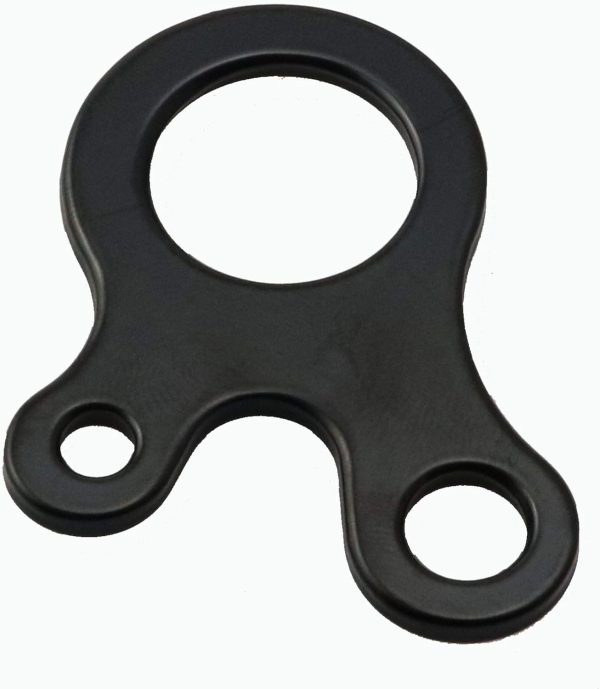 6pcs Stainless Steel 3 Hole Survival Buckle Rope Tensioner Windproof Rope Buckle for Tent Camping Hiking Backpacking Outdoor Activity, Black - Image 2