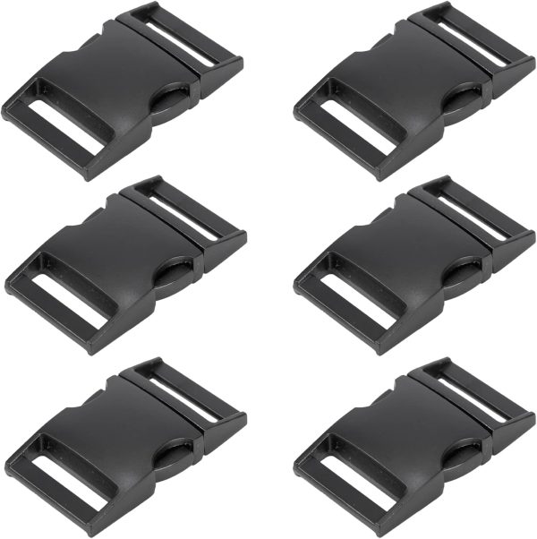 Paracord Bracelet Metal Buckles Release Replacement Backpack 1inch 6 Pack Heavy Duty Quick Side Release Buckle