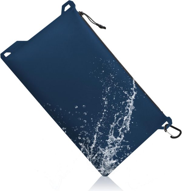 Waterproof Pouch, Small Waterproof Dry Bag with Upgrade Zipper for Travel Boating Kayaking Hiking Document Organizer
